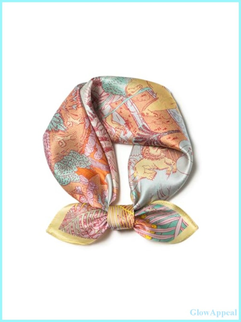 100% Mulberry Silk Square Scarf Lightweight Neckerchief Gift Packed 21"